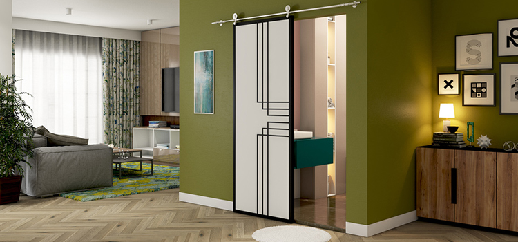 sliding bathroom door installation in Fort Pierce